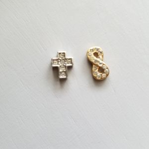 Origami Owl Cross and Infinity charm set